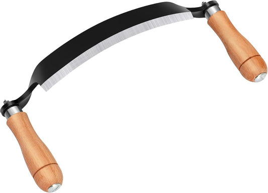 10'' Draw Knife.Draw knife debarking tool.Curved Draw Knife.Draw Shave Tool Debarking Hand Tool.ergonomic handle.simple and effortless to use.bark stripper tool