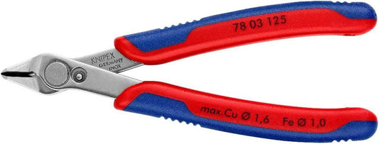KNIPEX Tools - Electronics Super Knips. INOX Steel. Multi-Component (7803125). 5-Inch