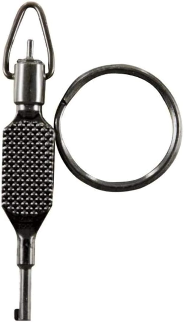 ZAK Tool ZT-9P Flat Knurled Swivel Key. Black