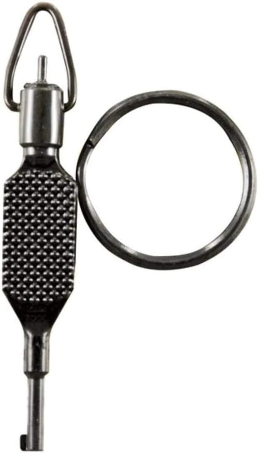 ZAK Tool ZT-9P Flat Knurled Swivel Key. Black