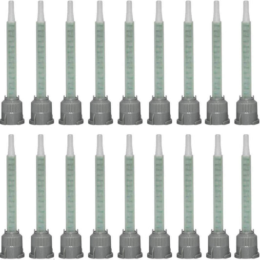 20 Pieces Epoxy Adhesive Mixing Nozzle Tip Resin Mixer Adhesive Gun Applicatior for 50ml/1.7oz(1:1Ratio)