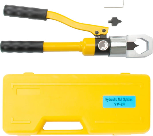Hydraulic Nut Splitter Tool. Max 10t Force Suitable for Breaking & Removing Damaged Rusty Broken Heavy Duty Nut (Range: M8-M24) Independently in Hand-Power