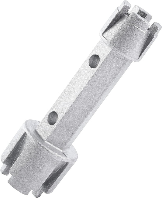 Tub Drain Remover Wrench - Use to Install and Remove Most Bath and Shower Drains and Closet Spuds Square Plastic Toilet Seat Nuts