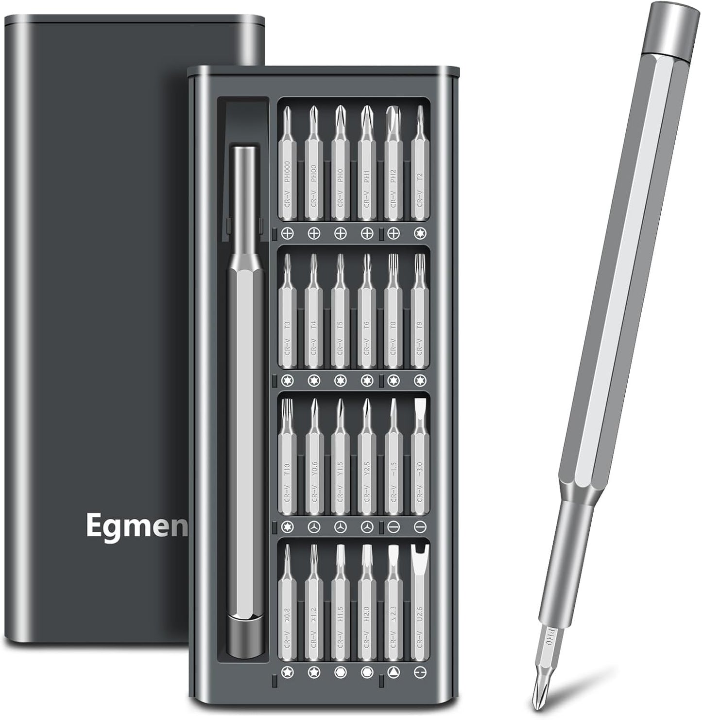 Precision Screwdriver Set. 25 in 1 Mini Magnetic Small Screwdriver Set Case for PC. Eyeglasses. Computer. Electronic. Watch Repair Kit with Phillips and Star Tiny Screw Driver