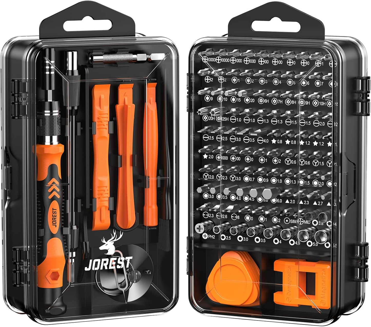 JOREST 117 in 1 Precision Screwdriver Set. Tool Gifts for Men. Mini Repair Tool Kit with Torx Triwing Bits. Repair for Computer. Macbook. Laptop. PC. RC. PS5. iphone. Electronics. XBOX. Glasses